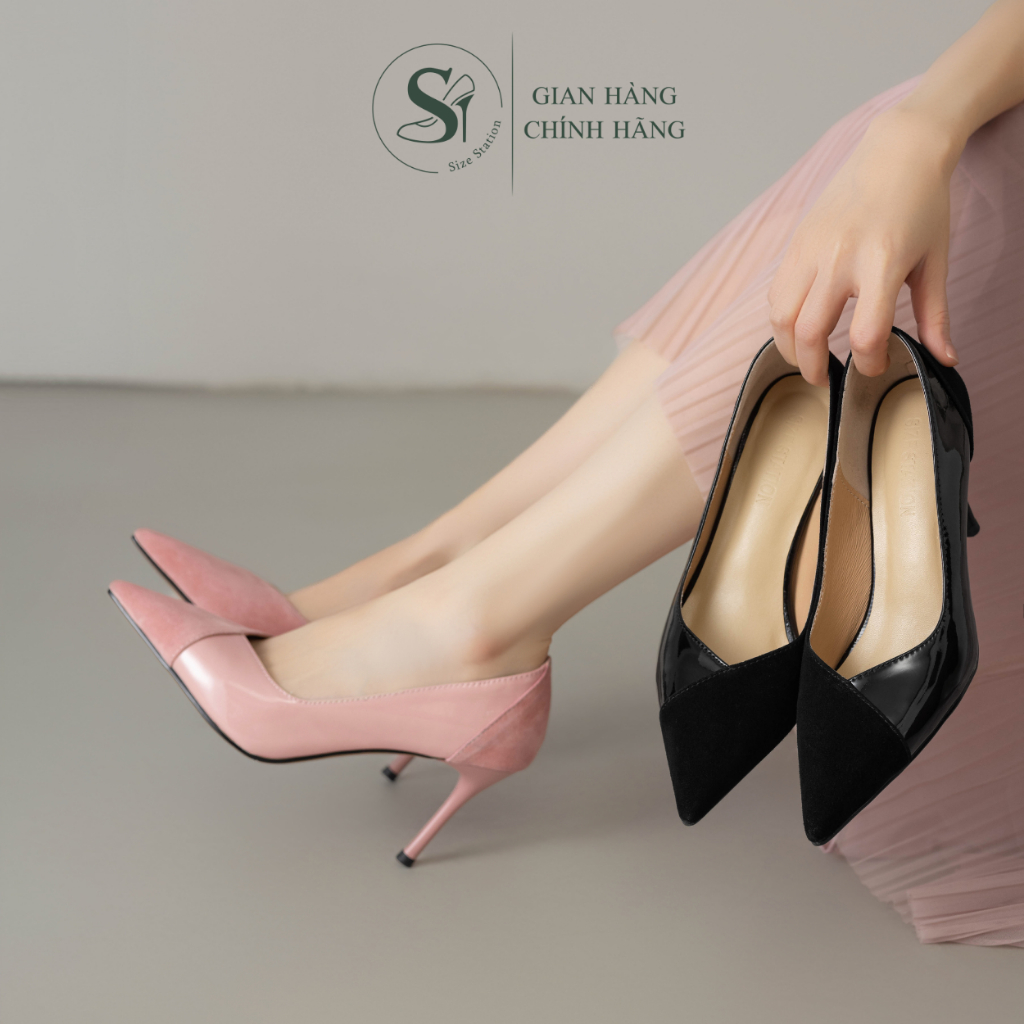 Size Station - Giày cao gót da mềm LINA 850006