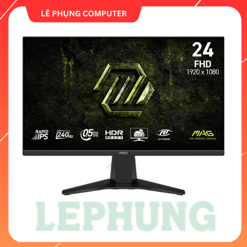Màn hình Gaming MSI MAG 245F X24 23.8" (FHD 1920 x 1080/ RAPID IPS/ 240Hz/ 0.5 ms) - Bảo hành 36 thá