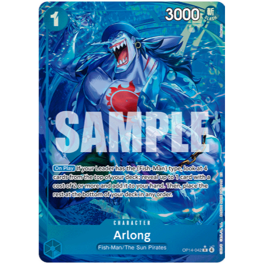 [Thẻ bài OnePiece] OP14-042 | R | CHARACTER Arlong (Alternate Art)