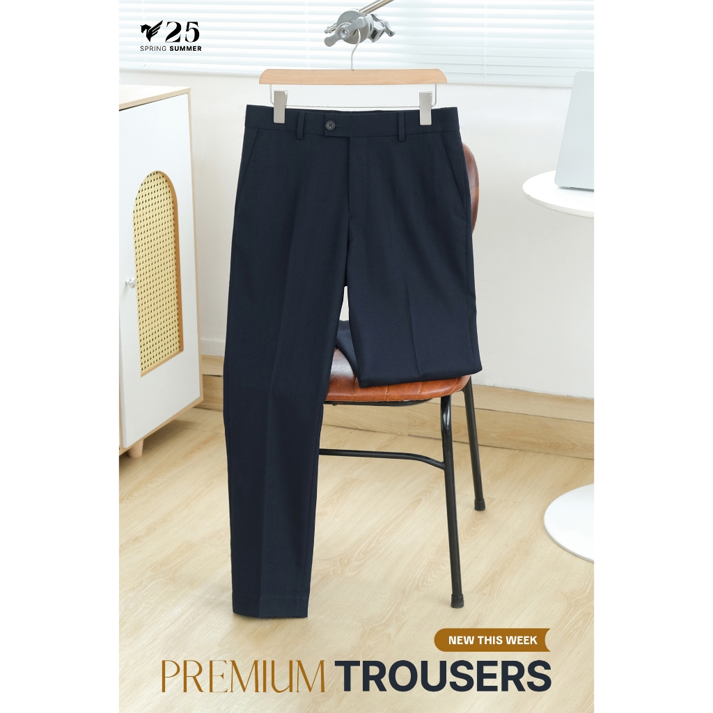 Quần âu PREMIUM TROUSERS TORANO regular cạp lót in logo chất liệu cao cấp, co giãn nhẹ và thoáng khí GABT003 | BigBuy360 - bigbuy360.vn