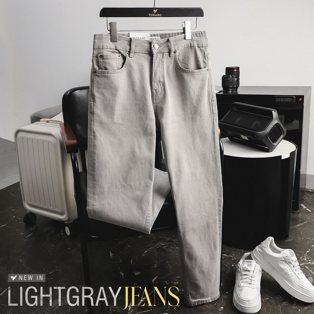 Quần jeans LIGHTGRAY JEANS TORANO basic slim hiện đại, phóng khoáng GABJ847