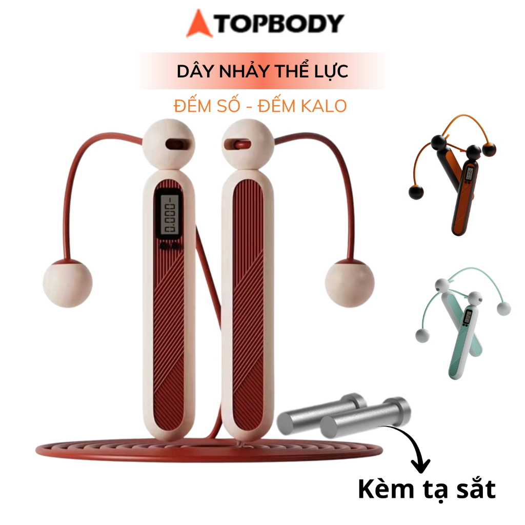 Dây Nhảy Thể Lực Đàn Hồi 2.9m Chính Hãng TopBody, Hỗ Trợ Luyện Tập Thể Dục, Thể Thao Tiện Lợi Tại Nhà DNHAY07