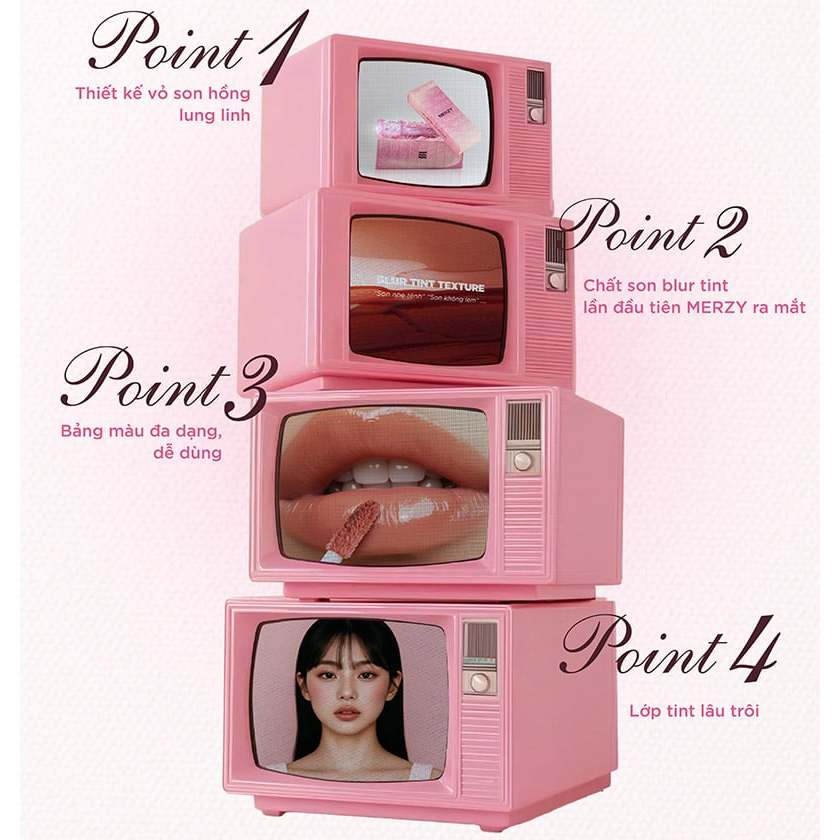[NEW][SON PHAO] Son Tint Merzy Water Fit Blur Tint 3.7g | BigBuy360 - bigbuy360.vn