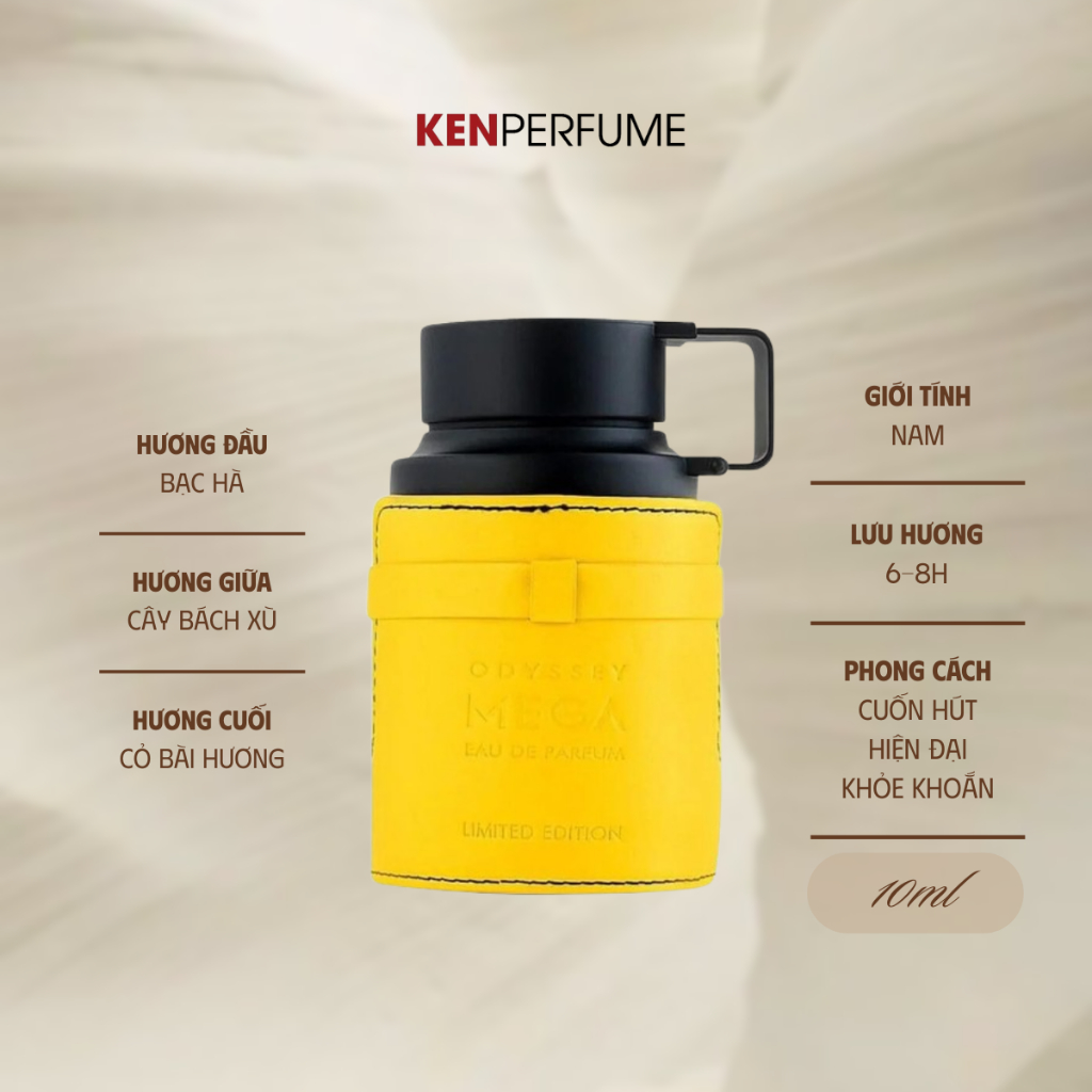 10ML Armaf Odyssey Mega EDP | Nước Hoa Nam | Ken Perfume