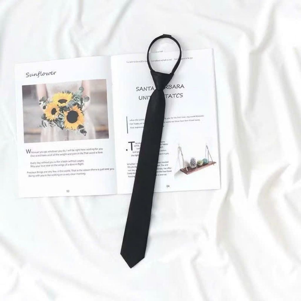 Cà vạt thắt sẵn - cavat nam bản nhỏ 5*35cm- cavat nữ