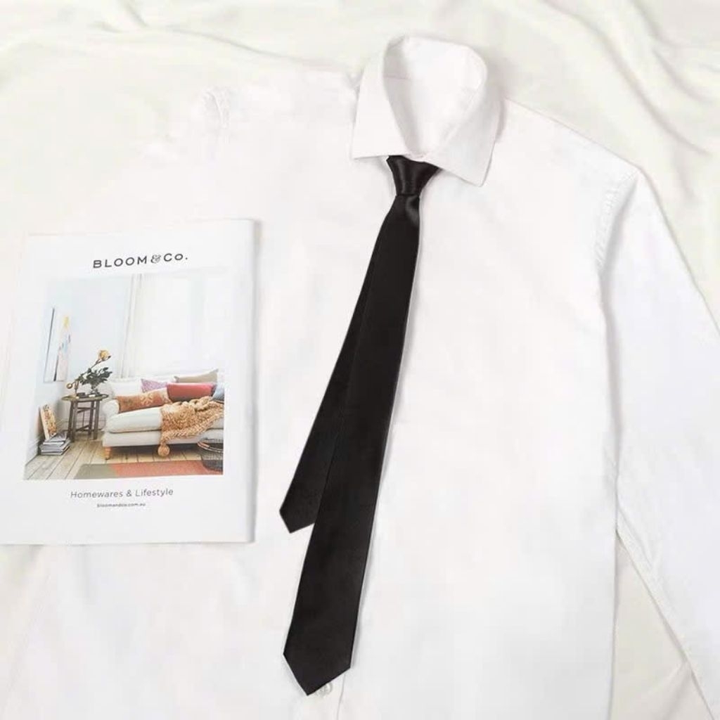 Cà vạt nam bản nhỏ 5cm - cavat học sinh sinh viên ( lẻ bằng sỉ )