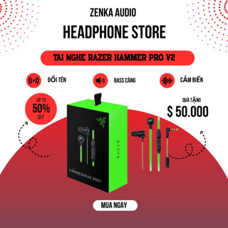 Tai Nghe Razer Hammerhead Pro V2 New Seal 100% FullBox  Có Dây Bass Mạnh Không Delay Chơi Game Mượt BH 2 Năm.