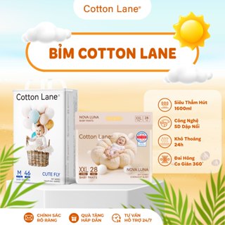 Bỉm Cotton Lane Hà Lan Chính Hãng Siêu Mềm Thấm Hút Tốt Đủ Size NB,S,M,L,XL
