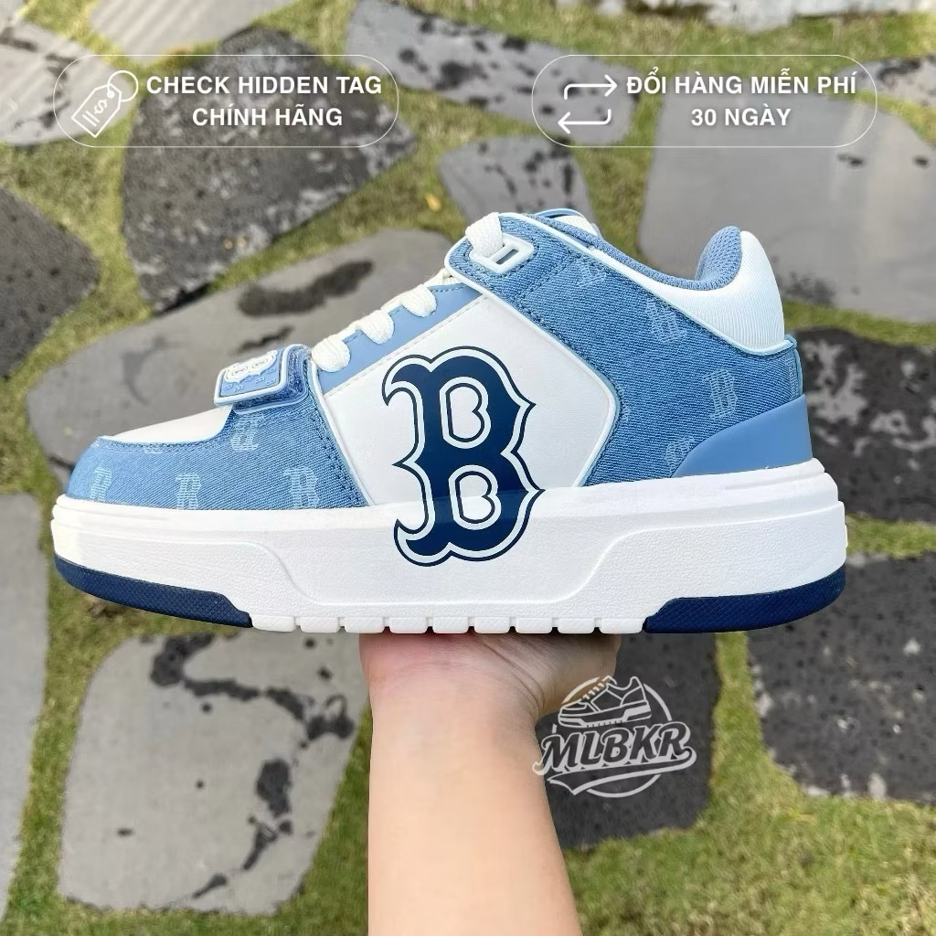 [ Chính Hãng ] Giày sneaker mb liner mid chữ B màu xanh [ Full Box ]