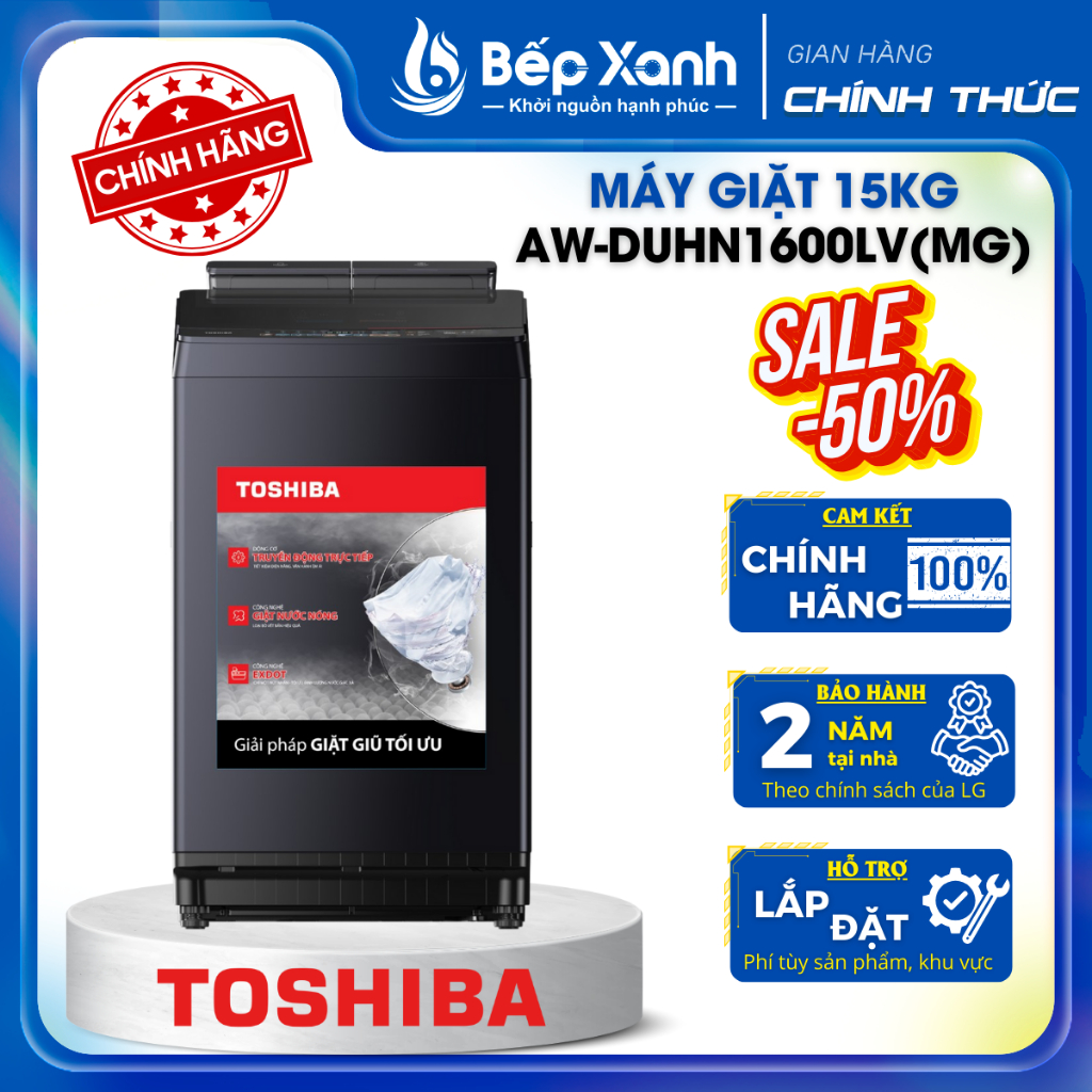 AW-DUG1700WV(SS) / DUHN1600LV(MG) / AW-DUM1400LV(MK) / AW-DUK1300KV(SG) - Máy Giặt Toshiba [TOÀN QUỐ