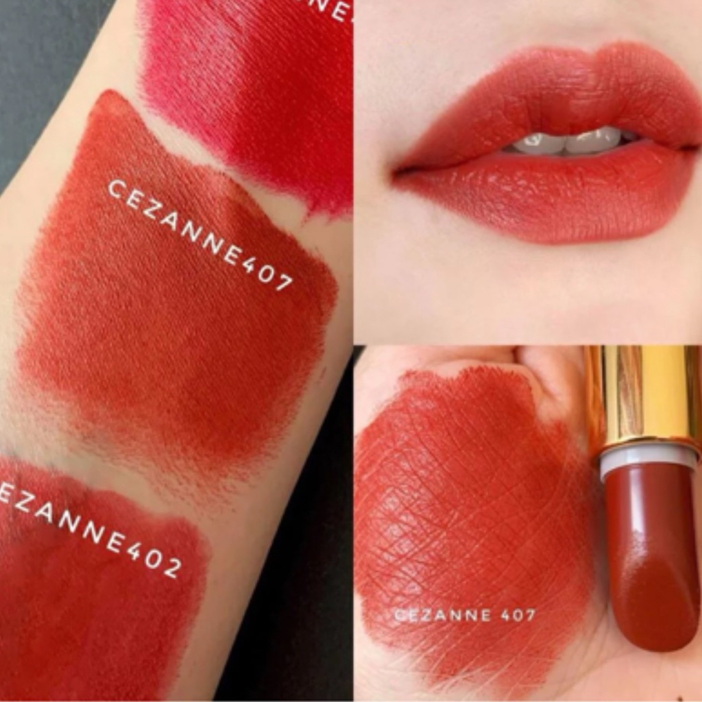 Son lì nhiều dưỡng Cezane màu cam đỏ 250k sale 150k