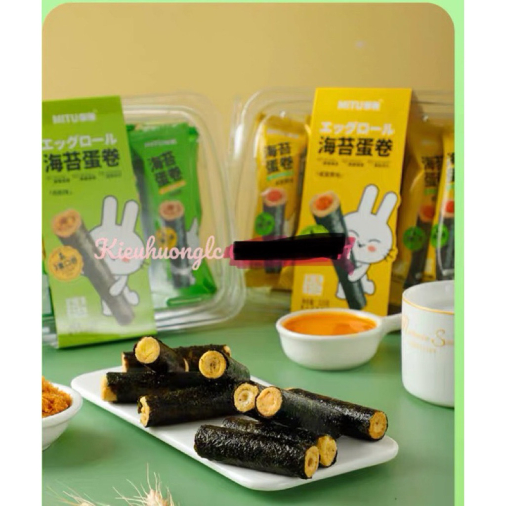 Snack Rong Biển Cuộn Trứng Muối/ Chà Bông Hộp 115g