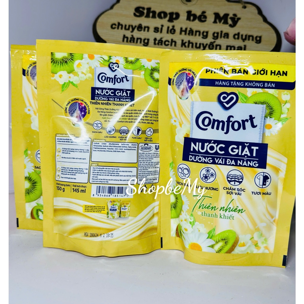 [Hàng khuyến mại] Nước giặt dưỡng vải Comfort hương Thời Thượng túi 150g