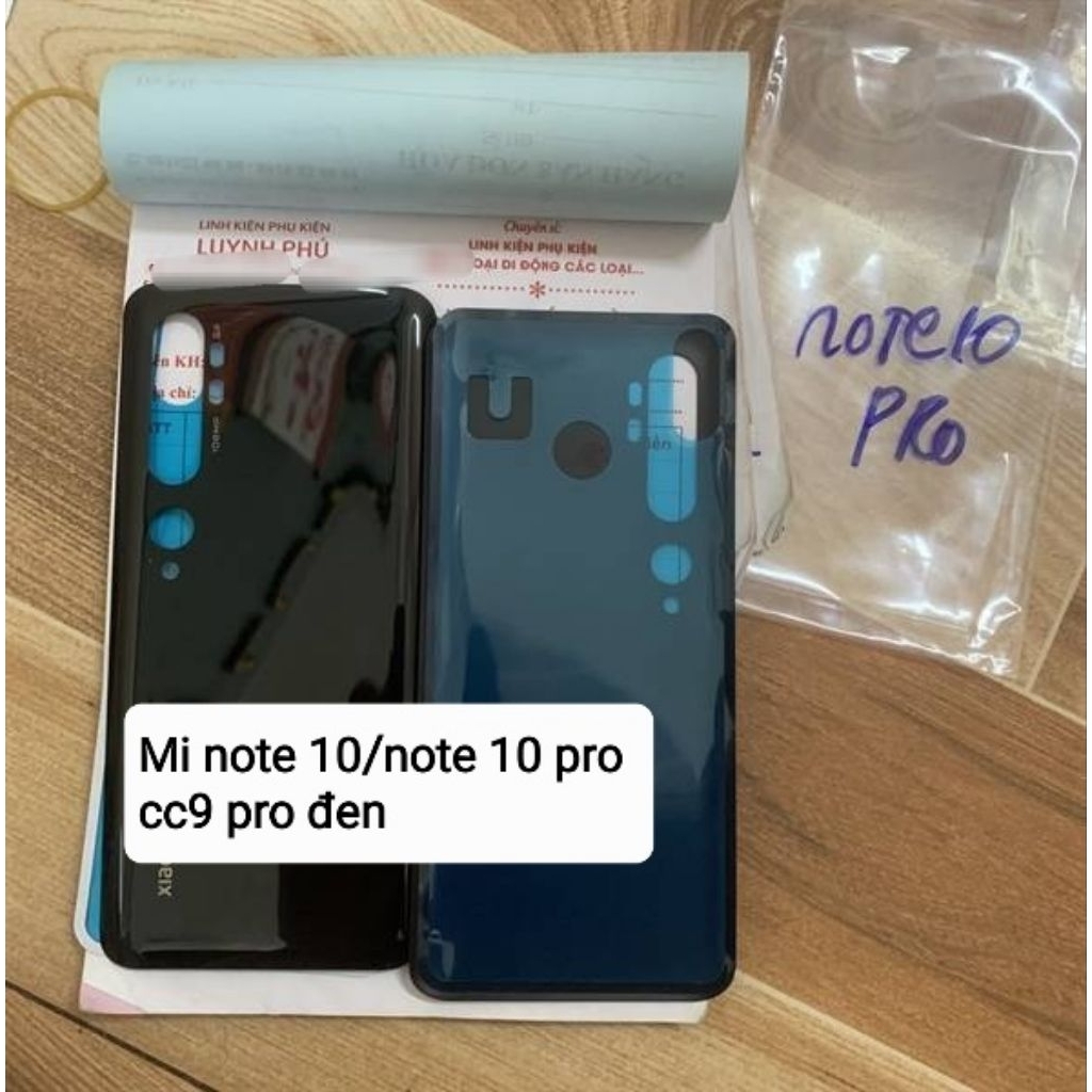 Nắp lưng mi note 10/note 10 pro/cc9 pro