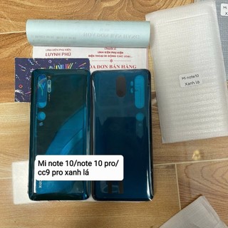Nắp lưng mi note 10/note 10 pro/cc9 pro