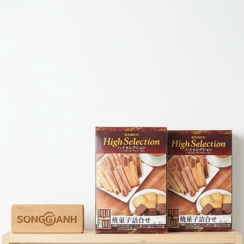 (HSD 05/2026) Bánh Quy Và Bánh Xốp Bourbon High Selection 8 Vị Nhật Bản