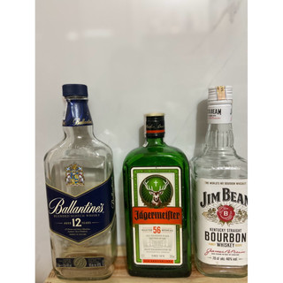 combo 3 vỏ chai rượu ngoại