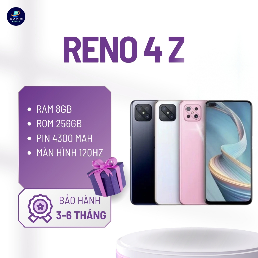 OPPO Reno 4Z 5G | RAM 8GB ROM 256GB | Màn hình Full HD + 120Hz