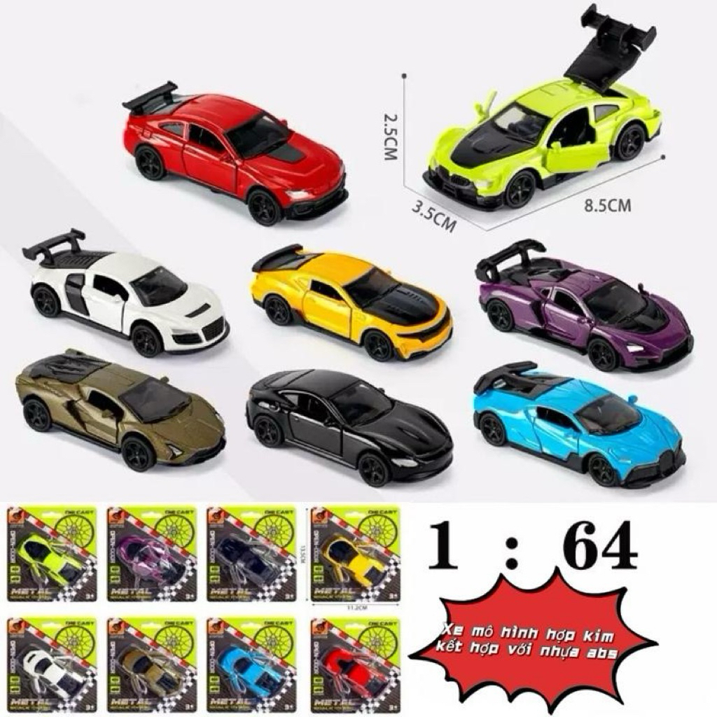 Xe mô hình mini - tỉ lệ 1:64 - Xe đua