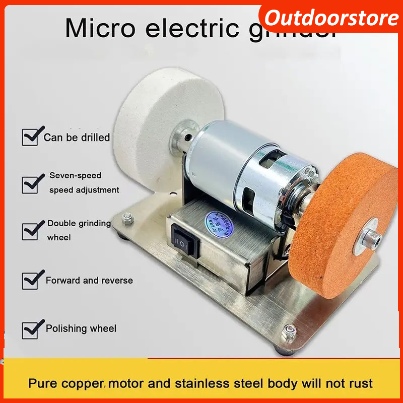 Máy mài 2 đá mini, động cơ 775 điện áp 220v