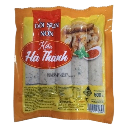 Dồi Sụn Non Hà Thành 500g & Dồi Sụn Hàn Quốc LC Foods 500g – Thơm Ngon, Giòn Sụn, Tiện Lợi