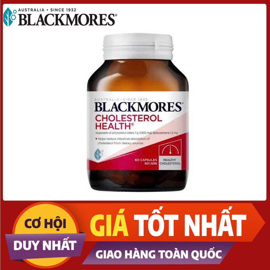 Blackmores Cholesterol Health 60 Viên – Hỗ Trợ Ổn Định Cholesterol Máu