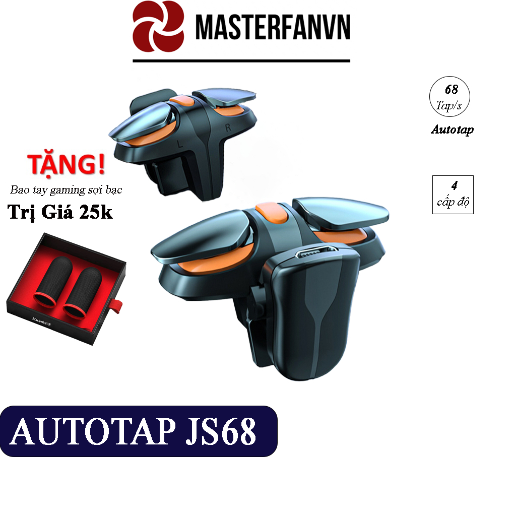 Nút auto tap pubg freefire DY01 / JS68 tay cầm chơi game điện thoại gaming lên đến 30 tap cho sinh t