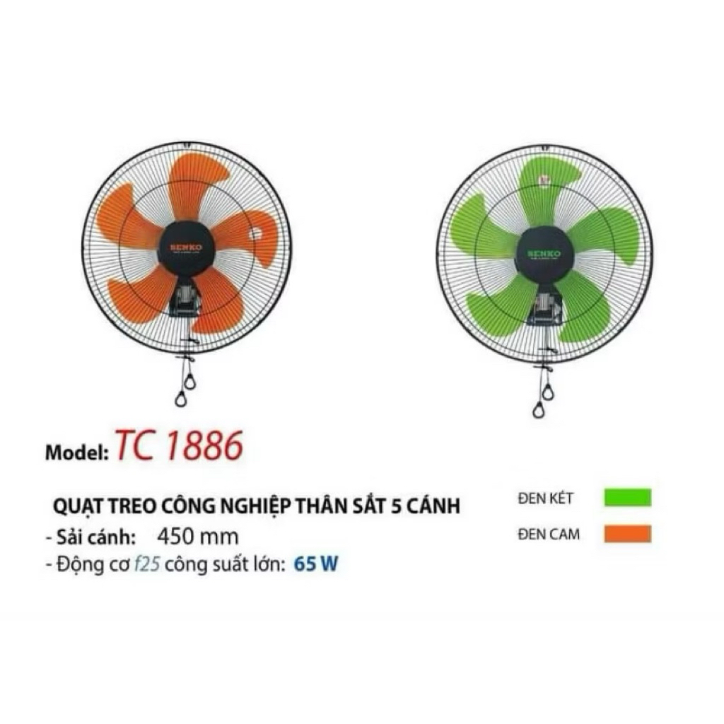 Quạt treo 2 dây Senko TC1886 - Hàng chính hãng
