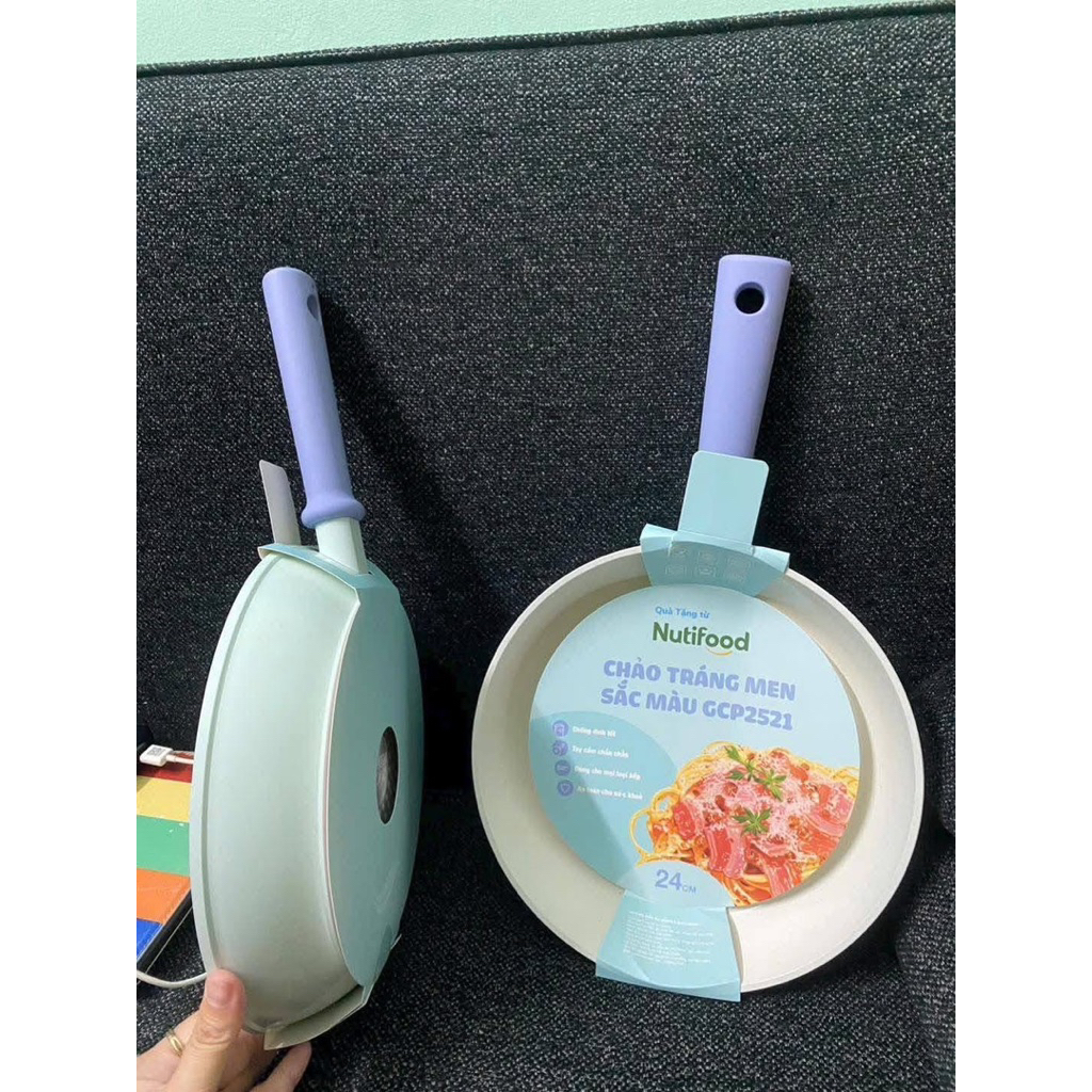 Chảo tráng men Greencook 24cm