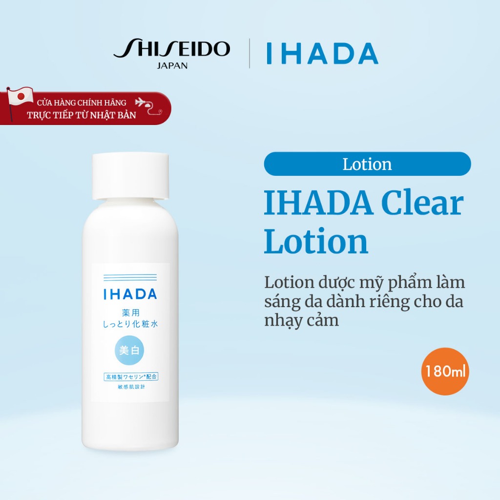 IHADA Clear Lotion [Bởi SHISEIDO JAPAN Group Store] 180ml