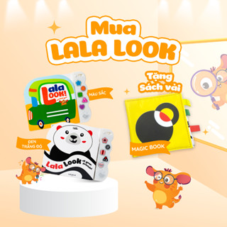 Sách âm thanh Lalalook Lalala baby đồ chơi âm thanh hoàn thiện thị giác não bộ cho bé sơ sinh