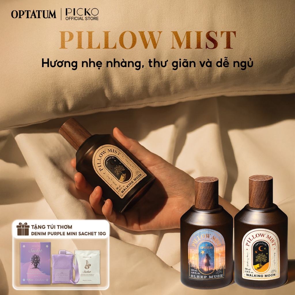 Xịt Thơm Gối Thư Giãn Giấc Ngủ Optatum Pillow Mist 100ML