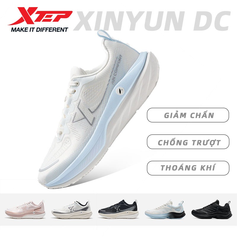 XTEP XINGYUN DC Giày chạy thoáng khí mùa hè Giày thể thao nam Giày chạy bộ đế mềm giảm chấn nhẹ