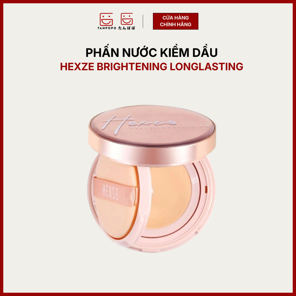 Phấn Nước 2 Lõi Hexze Brightening Longlasting Cushion Foundation 15g