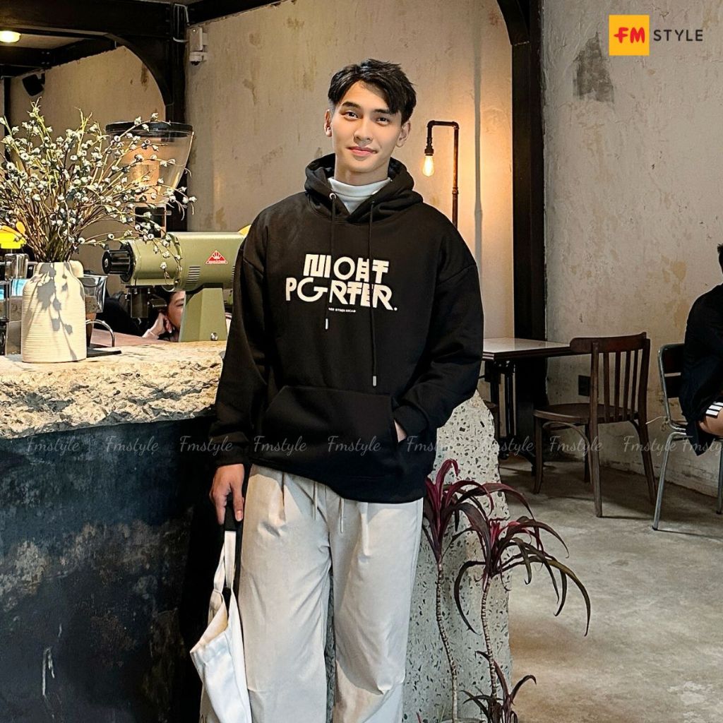 Áo Hoodie Nam FMSTYLE Nỉ Dày In NIO Phong Cách Streetwear 25120022