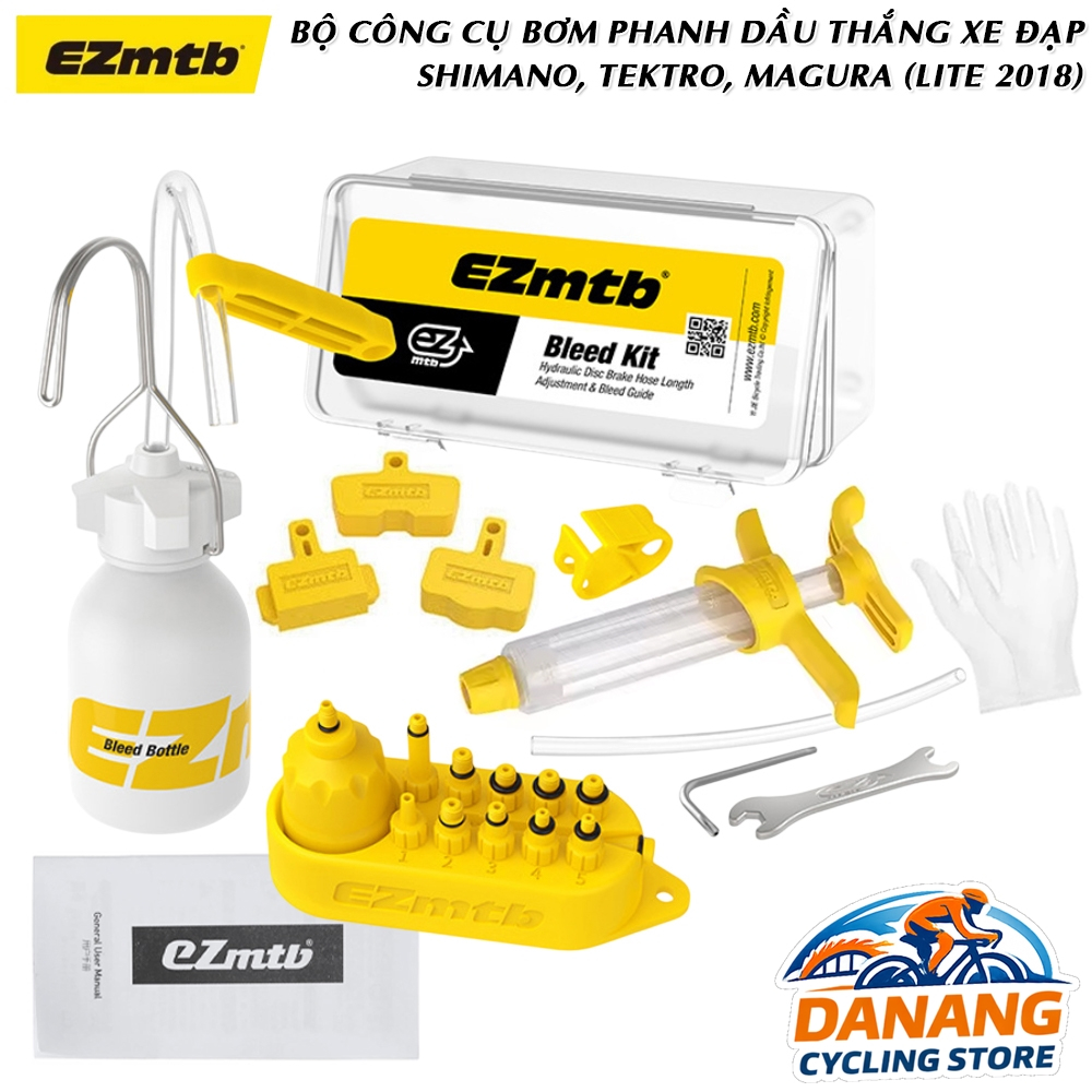 Bộ Công Cụ Bơm/Xả Phanh Dầu Xe Đạp EZmtb LITE 2018 – Tương Thích Shimano / Tektro / Magura