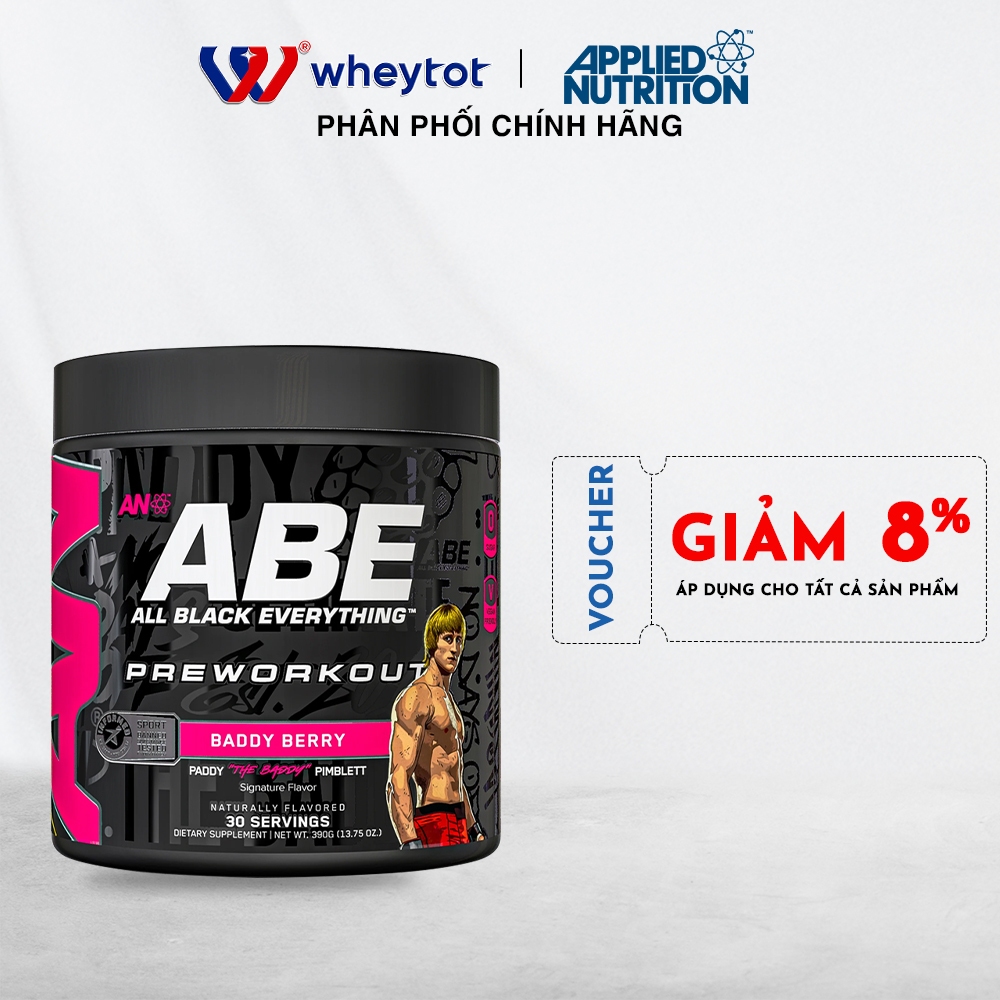 Pre workout ABE Applied Nutrition 30 lần dùng