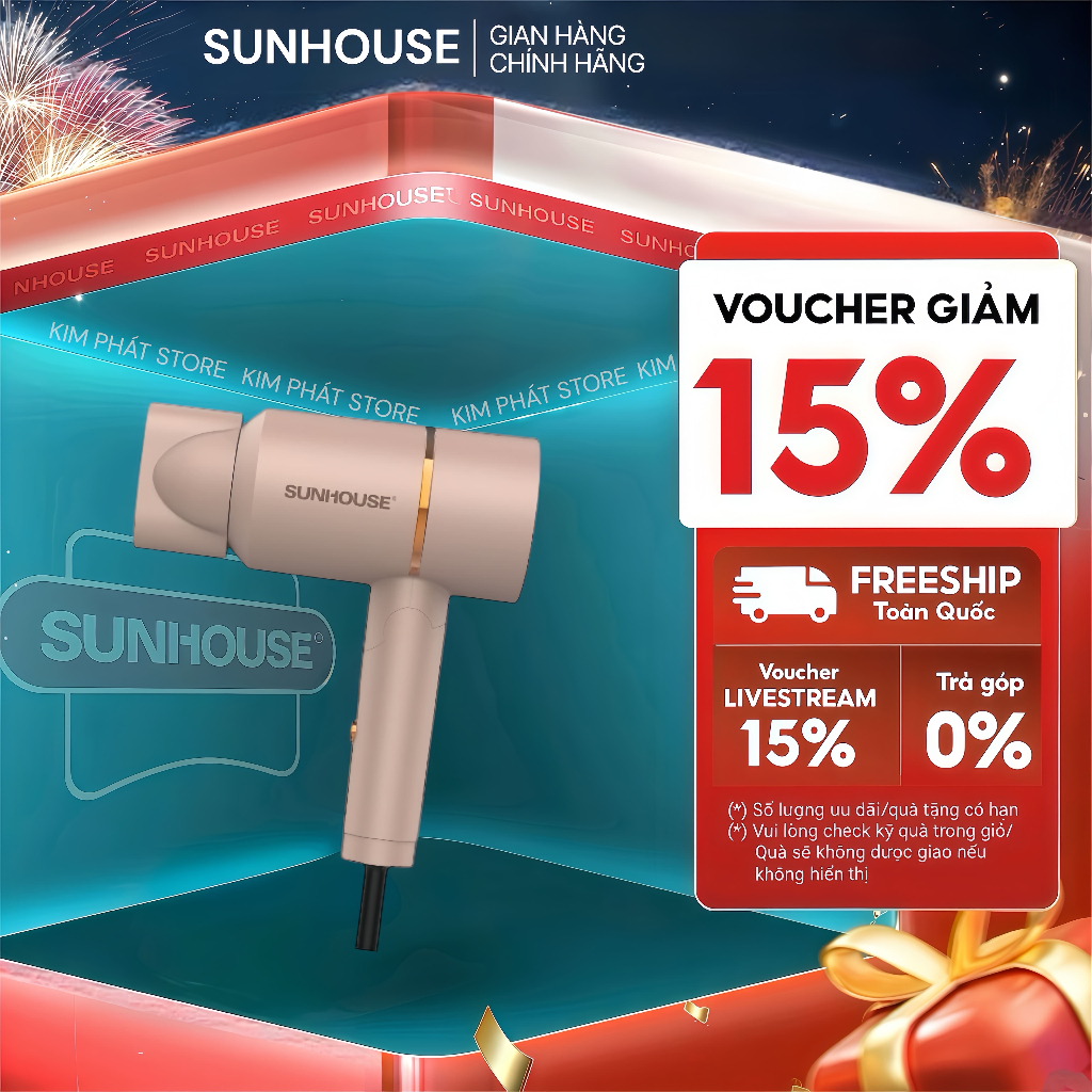 MÁY SẤY TÓC SUNHOUSE SHD2313 - Chính hãng, Bảo hành 12 tháng