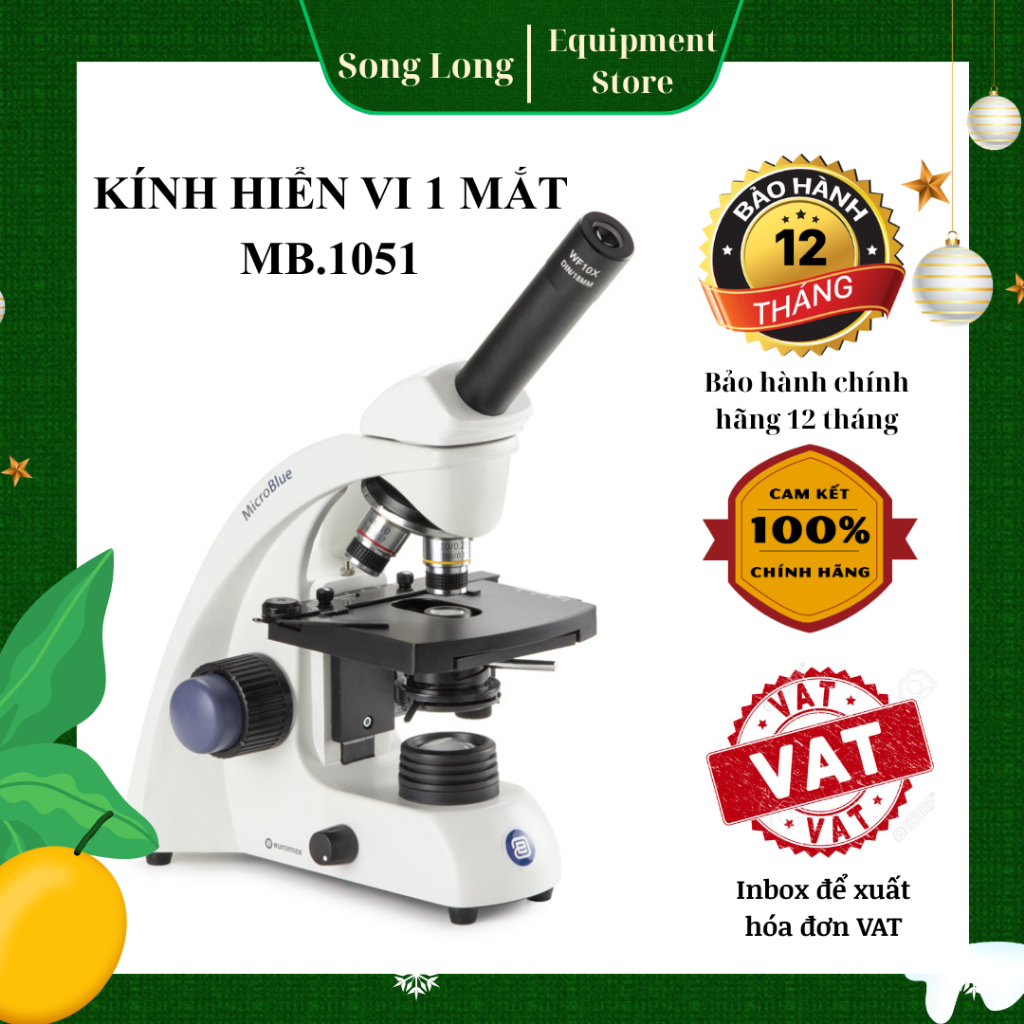 Kính hiển vi 1 mắt MicroBlue MB.1051 Euromex Hà Lan