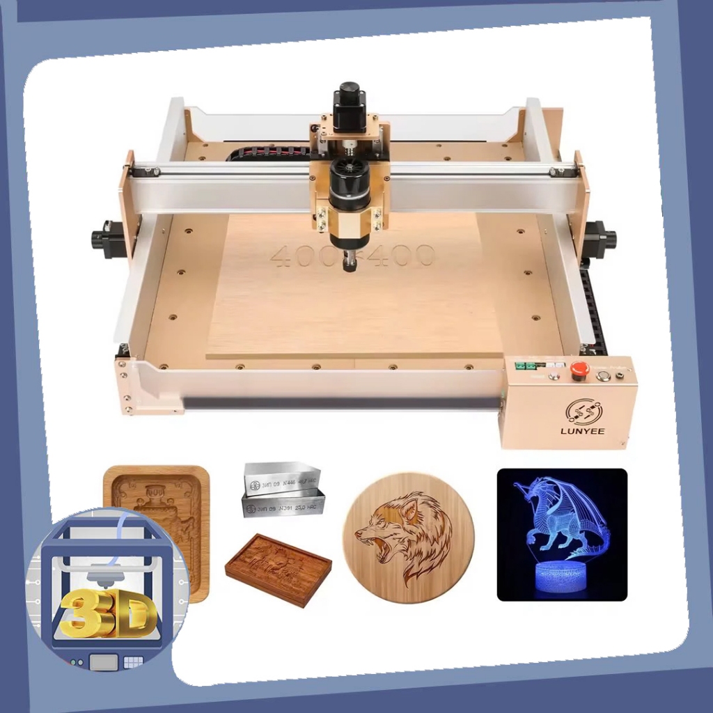 Máy khắc CNC 40x40 Pro - Máy phay, chạm khắc dùng cho gỗ, PCB, PVC, Acrylic