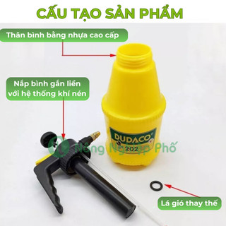 Bình Xịt Tưới Cây Phun Sương Dudaco Nông Nghiệp Phố, Bình Tưới Cây Mini 2 Lít, Bảo Hành 1 Đổi 1