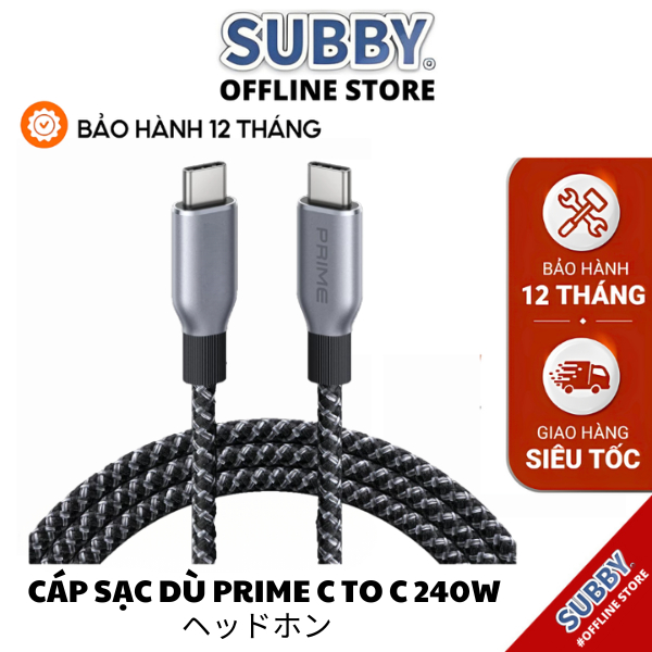 Cáp Dù Anker Prime C To C 240w Siêu Bền Với 300.000 Lần Uốn Cong A88E2 Chắn Chắn
