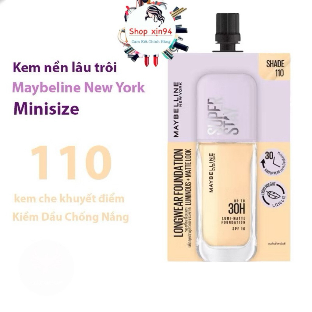 Maybelline Fit Me- Kem Nền Che khuyết điểm,Kem Lót Kiềm Dầu Sz mini-Dete Mới
