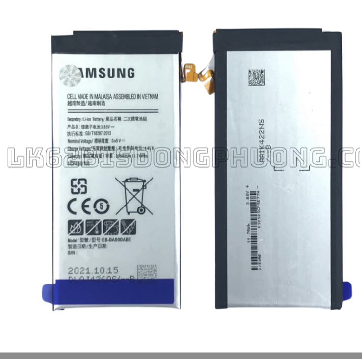 Pin Samsung A8 / A800 / A810 / A8 2016 (EB-BA800ABE) (Zin cty) Đ.P
