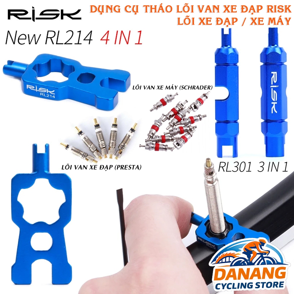 Dụng Cụ Tháo Lõi Van Xe Đạp & Xe Máy RISK – Phụ Kiện Sửa Xe Lõi van xe đạp xe máy