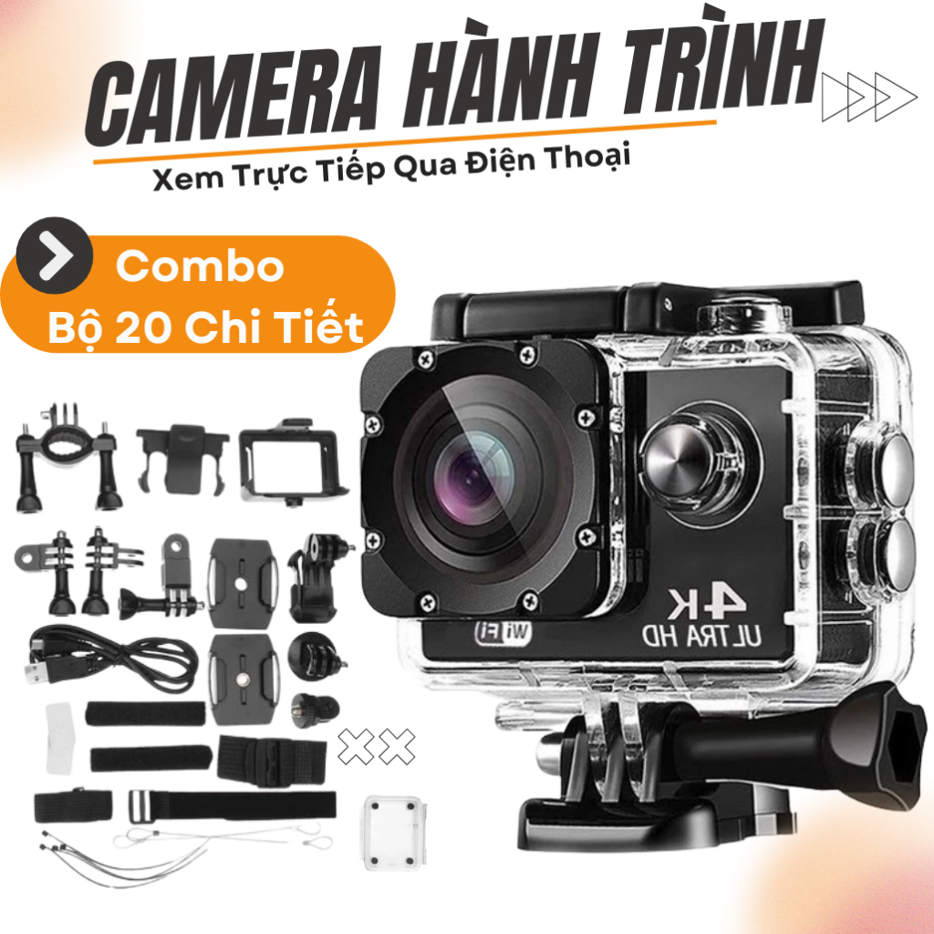 Camera hành trình xe máy 5k, Máy quay phim cầm tay, Máy quay video, Vlog, Gopro