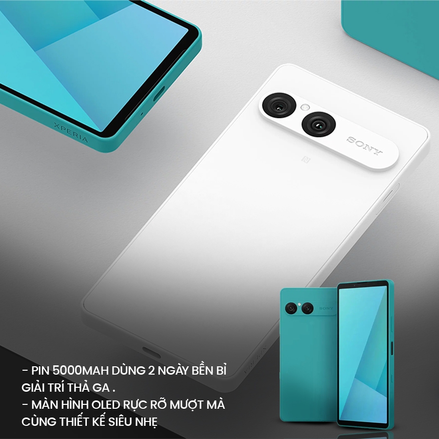 Điện thoại Sony Xperia 10 VII 128GB, Màn hình OLED 6.1" 120Hz, Pin 5000mAh dùng 2 ngày, Camera 50MP | BigBuy360 - bigbuy360.vn