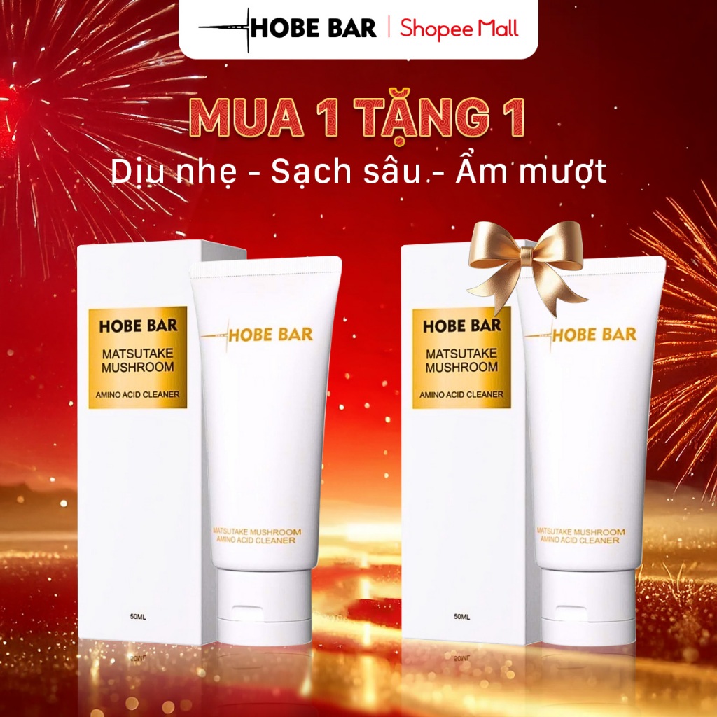 [Mua 1 Tặng 1] Sữa rửa mặt HOBEBAR giảm mụn, giảm dầu, làm sạch chuyên sâu và trắng sáng cho mọi loạ