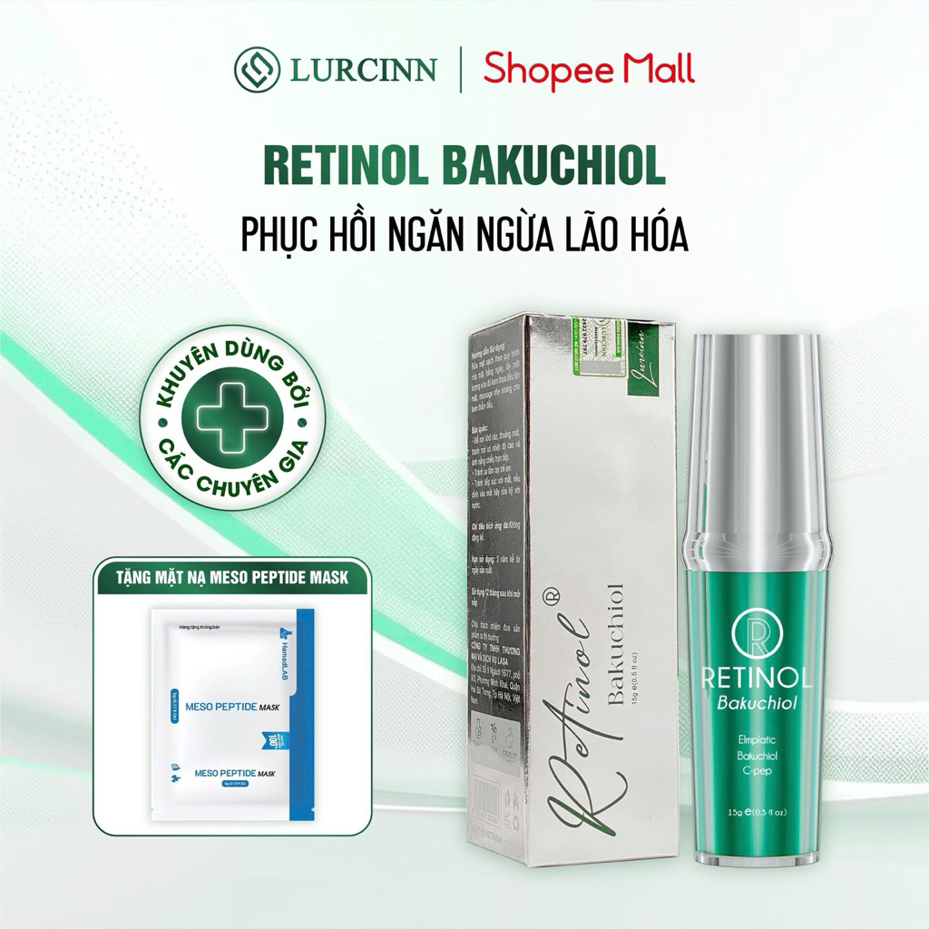 Tinh Chất Phục Hồi Da Lurcinn - Retinol Bakuchiol 15g