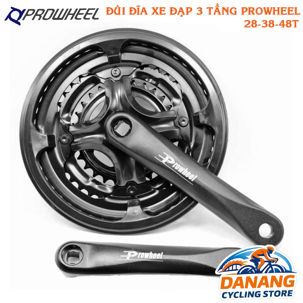 Giò Dĩa Xe Đạp Prowheel AD43 – 3 Tầng 28/38/48T